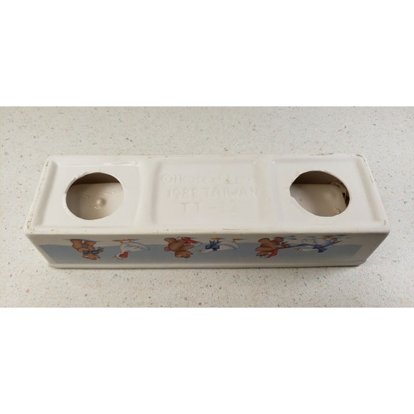 1988 House of Lloyd Christmas Goose & Bear "Quacker" Cracker Server Tray Dish - Picture 10 of 12